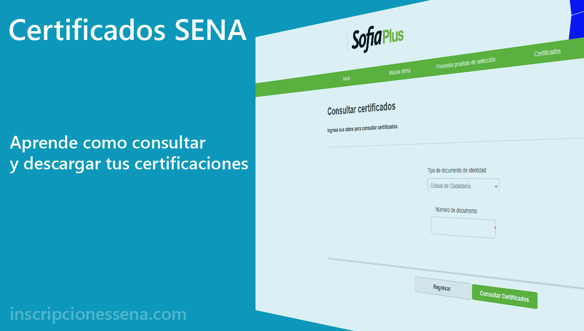 Certificados SENA SOFIA PLUS Consulta y Descarga