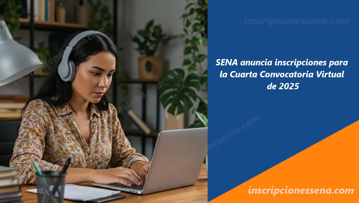 SENA anuncia inscripciones para la Cuarta Convocatoria Virtual de 2025 Inscripciones SENA Virtual 2025: SENA anuncia inscripciones para la Cuarta Convocatoria Virtual de 2025
